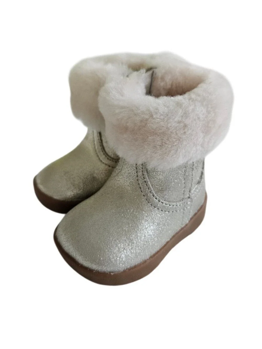 NWOT UGG Baby Jorie II  Metallic Brown Toned Sole Suede Boots